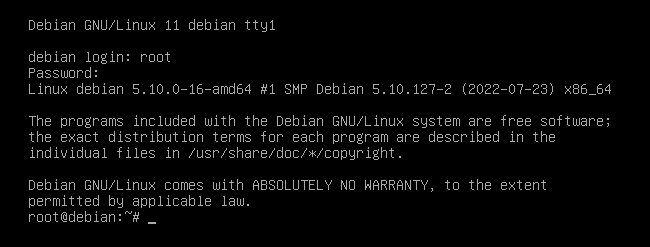 Debian 11 SSH Login