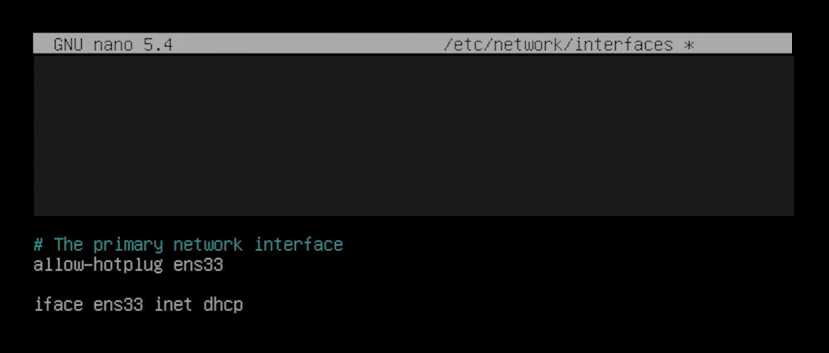 Default Debian 11 Interfaces File