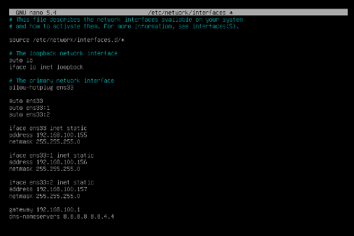 Assigning Multiple Static IPs