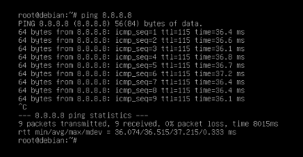 Ping Success In Debian 11