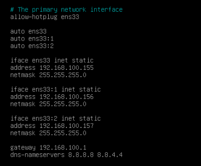 Quick Debian 11 Interfaces File Setup