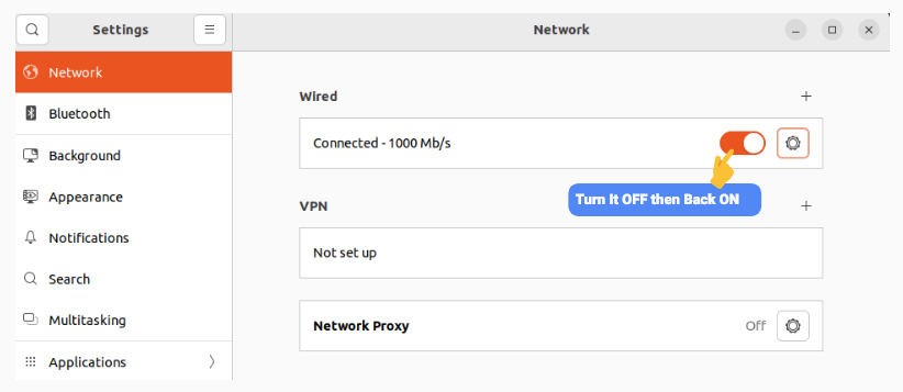 Ubuntu Network Restart Prompt
